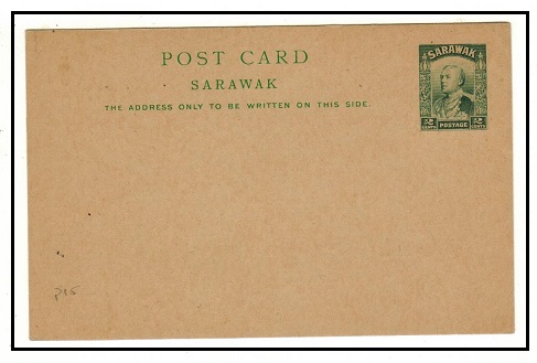 SARAWAK - 1934 2c green PSC used.  H&G 14.