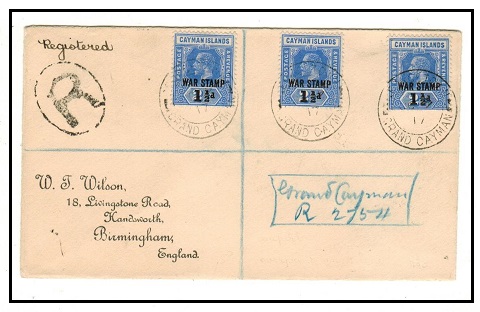 CAYMAN ISLANDS - 1917 registered 