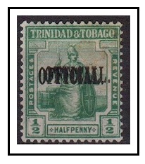 TRINIDAD AND TOBAGO - 1916 1/2d 