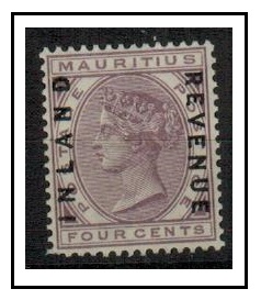 MAURITIUS - 1889 4c lilac 