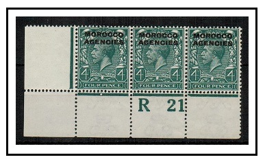 MOROCCO AGENCIES - 1921 4d grey green U/M 