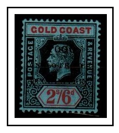 TOGO - 1915 2/6d black and red fine mint with SMALL F variety.  SG H43a.