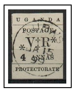 UGANDA - 1896 4a black cancelled LUBA