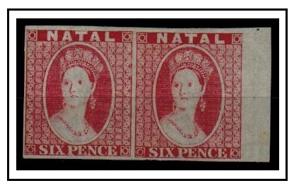 NATAL - 1863 6d (SG type 6) 