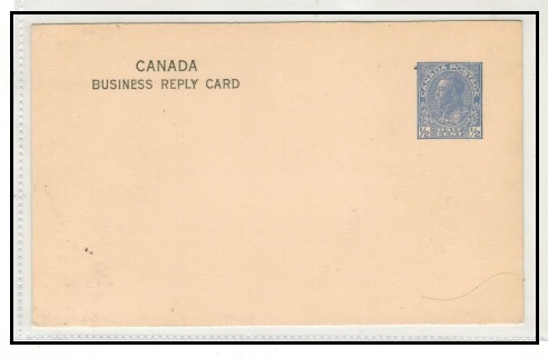 CANADA - 1928 1/2c blue-violet PSC unused.  H&G 68.