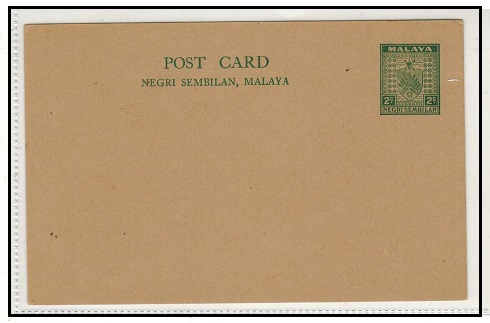 MALAYA - 1936 2c green PSC unused.  H&G 3.