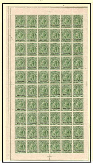 FALKLAND ISLANDS - 1919 1/2d deep olive green 