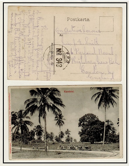 TANGANYIKA - 1916 stampless 