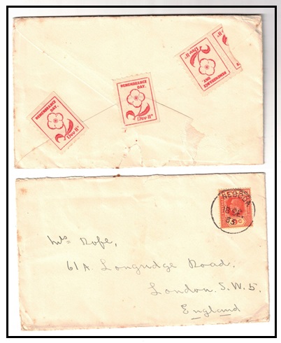 CEYLON - 1933 9c rate cover to UK used at NEBODA with 