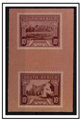 SOUTH AFRICA - 1926 unadopted 10/- photographic ESSAY pair.