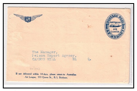 AUSTRALIA - 1940 (circa) 1d POSTAGE PAID/AT SYDNEY