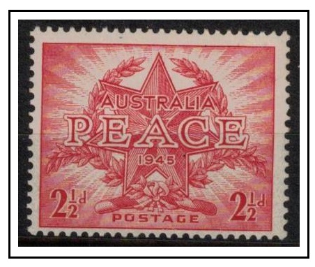 AUSTRALIA - 1946 2d scarlet 