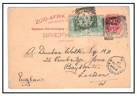 CAPE OF GOOD HOPE - 1901 use of Transvaal 1d 