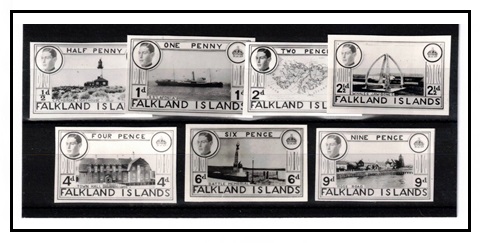 FALKLAND ISLANDS - 1938 range of 