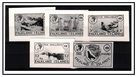 FALKLAND ISLANDS - 1937 range of 