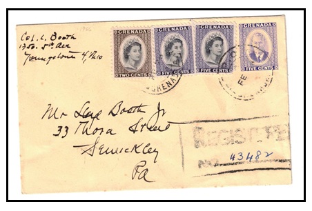 GRENADA - 1951 5c purple 