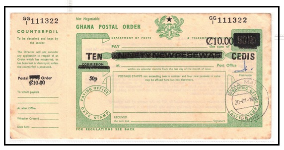 GOLD COAST - 1967 issued 10 cedis 