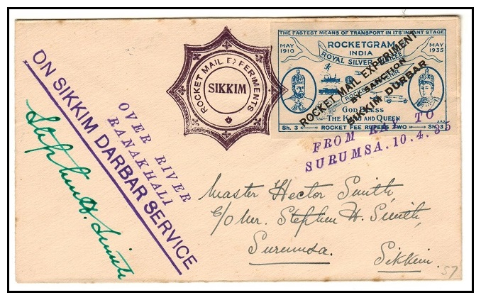 INDIA - 1935 7th Sikkim 