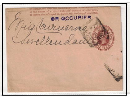 CAPE OF GOOD HOPE - 1882 1d brown newspaper wrapper struck 