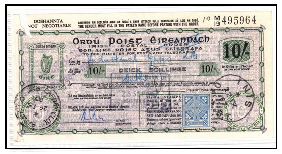 IRELAND - 1967 issued 10/- 