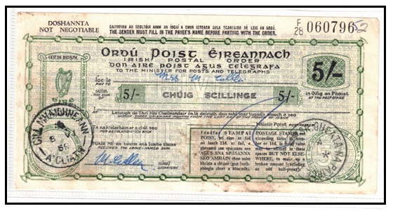 IRELAND - 1959 issued 5/- 