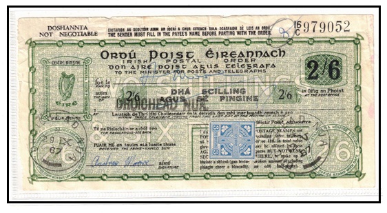 IRELAND - 1967 issued 2/6d 