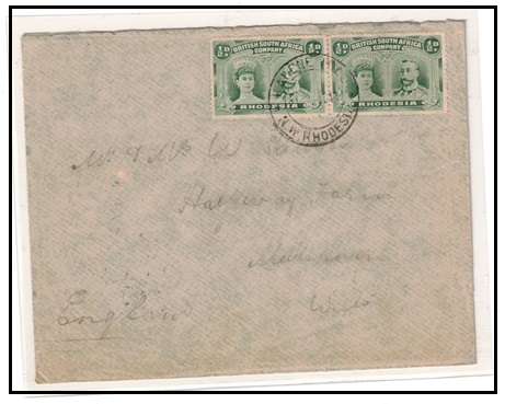 RHODESIA - 1914  1/2d (x2) 