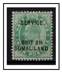 SOMALILAND - 1903 1/2d green 