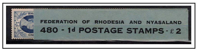 RHODESIA AND NYASALAND - 1955 1d 