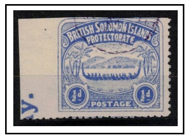 SOLOMON ISLANDS - 1907 1/2d ultramarine 