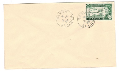 ST.LUCIA - 1959 unaddressed cover from BEXON.