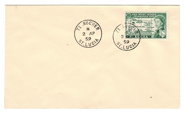 ST.LUCIA - 1959 unaddressed cover from TT.ROCHER.