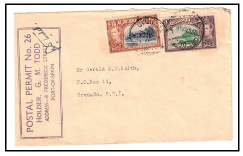 TRINIDAD AND TOBAGO - 1942 5c rate 