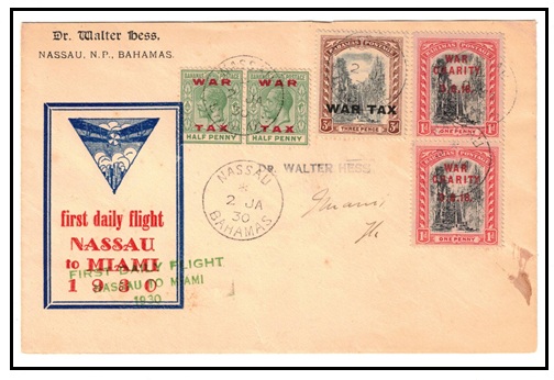 BAHAMAS - 1930 illustrated 