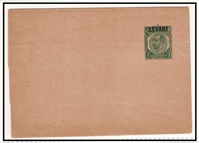 BRITISH LEVANT - 1912 1/2d green 
