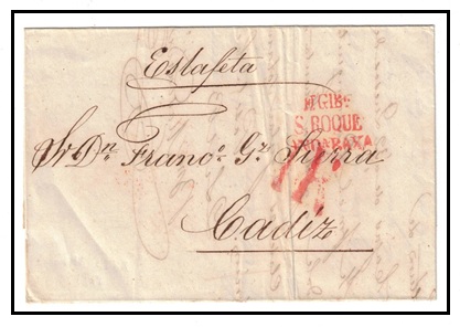 GIBRALTAR - 1850 stampless 