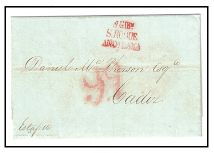 GIBRALTAR - 1843 stampless 