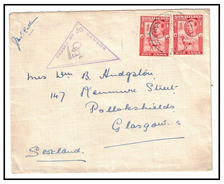 SOMALILAND - 1939 2a rate 