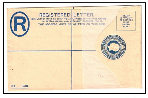 TANGANYIKA - 1927 30c blue RPSE unused with 