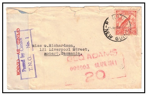 NEW GUINEA - 1941 2d rate 