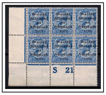 IRELAND - 1922 2 1/2d blue 