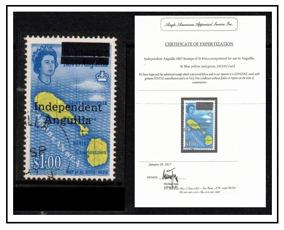 ANGUILLA - 1967 $1 