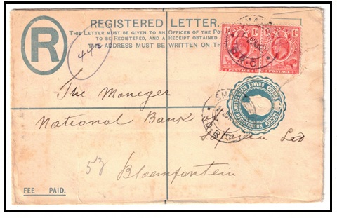 ORANGE RIVER COLONY - 1902 4d blue RPSE used locally uprated at SMALDEEL. A rare village strike.