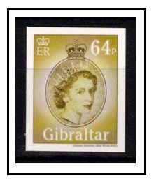 GIBRALTAR - 2014 64p official IMPERFORATE PROOF.