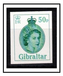 GIBRALTAR - 2014 50p official IMPERFORATE PROOF.