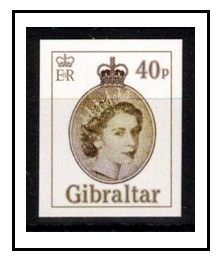 GIBRALTAR - 2014 40p official IMPERFORATE PROOF.
