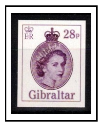 GIBRALTAR - 2014 28p official IMPERFORATE PROOF.