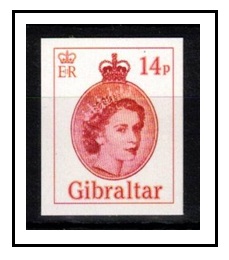GIBRALTAR - 2014 14p official IMPERFORATE PROOF.