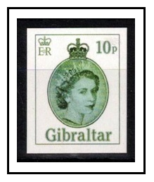 GIBRALTAR - 2014 10p official IMPERFORATE PROOF.