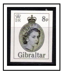 GIBRALTAR - 2014 8p official IMPERFORATE PROOF.